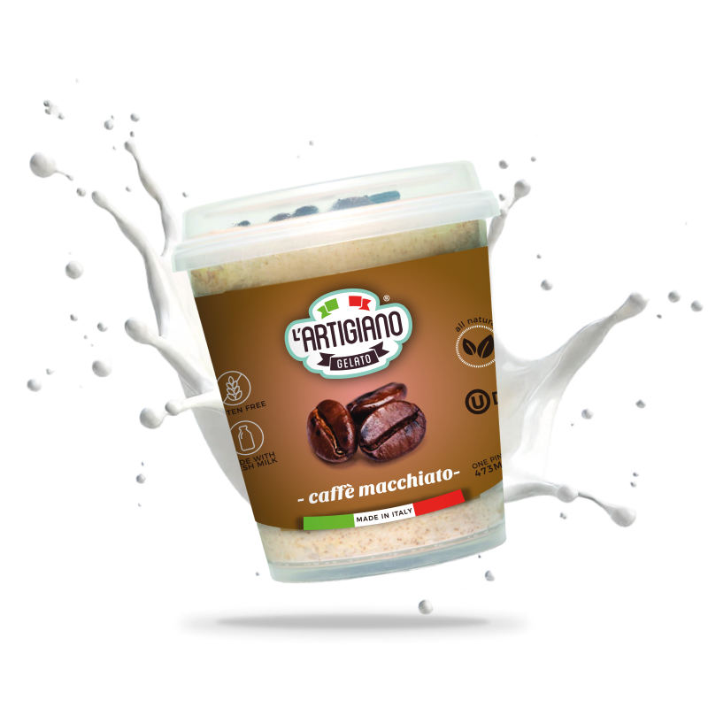 Caffe macchiato with milk