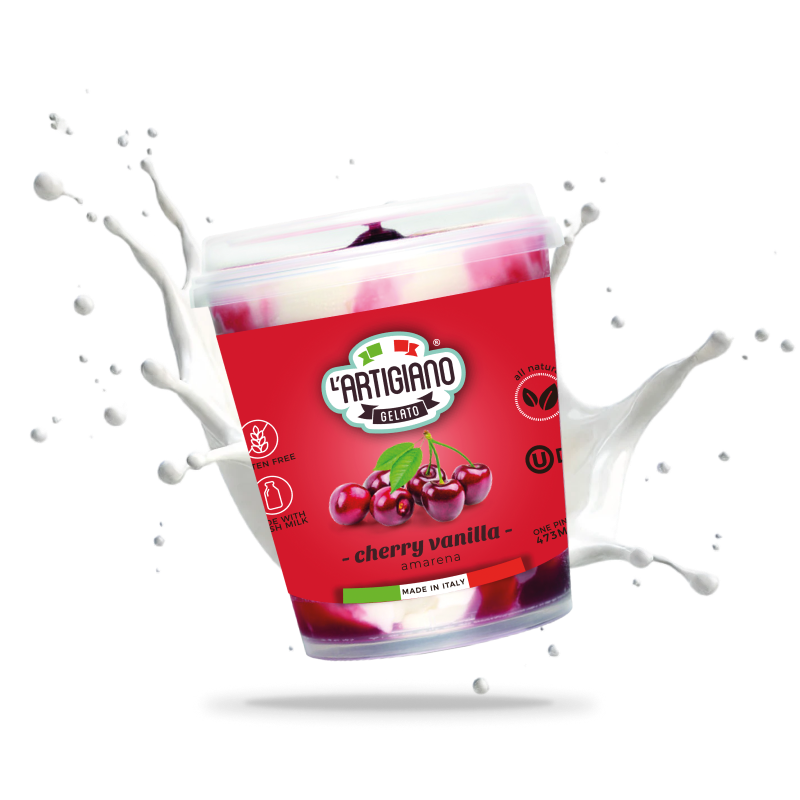 Cherry vanilla with milk