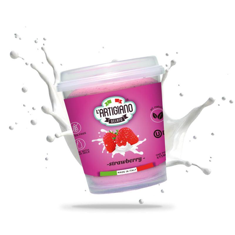 Strawberry with fresh milk