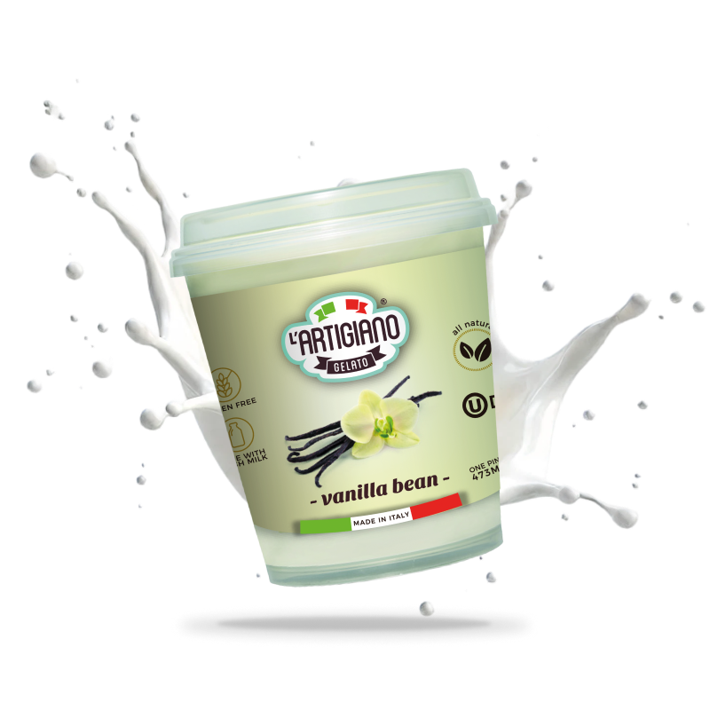 Vanilla bean with fresh milk