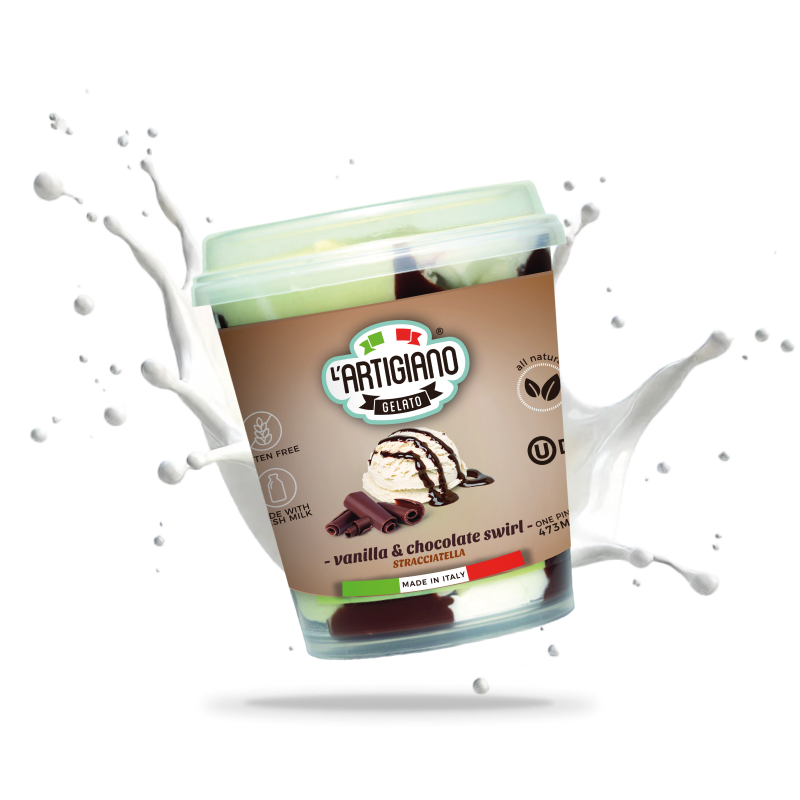 Vanilla chocolate swirl with fresh milk